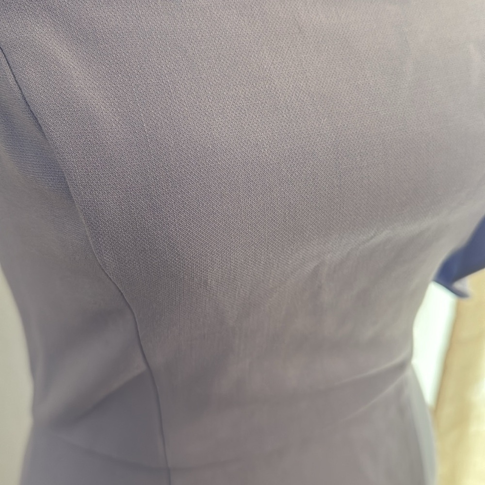 Women Plain Casual Mini Dress, Dusty Blue - Picture 9 of 9